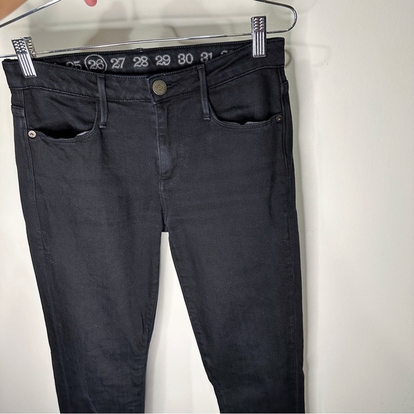 Earnest Sewn Black Skinny Mid Rise Jeans - Brand Carried by Anthropologie - Picture 5 of 6